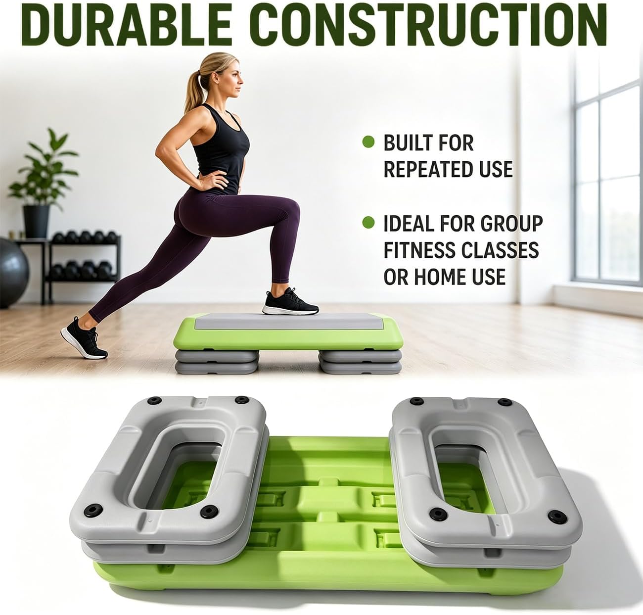 Adjustable Non Slip Fitness Aerobic Step