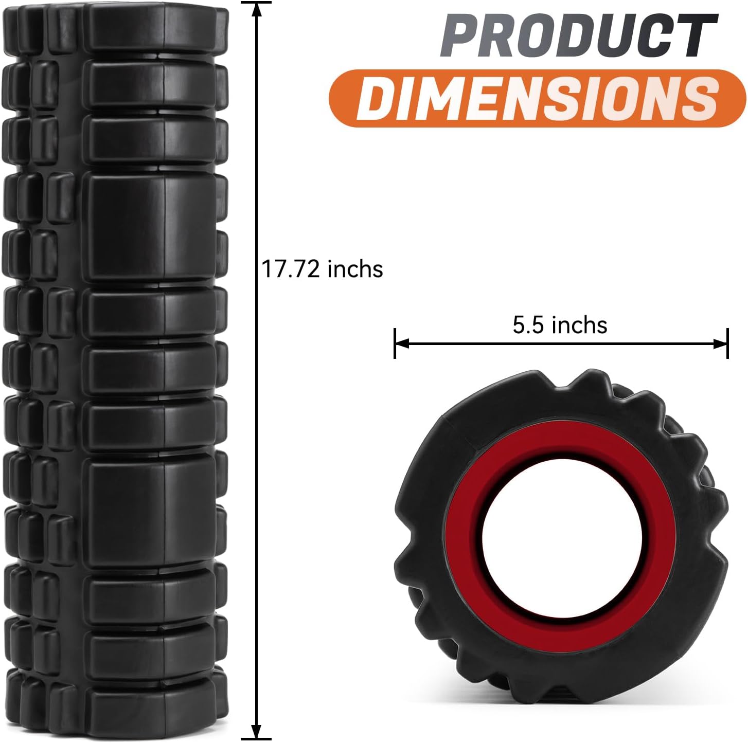 18 Inch Trigger Point Deep Tissue Foam Roller