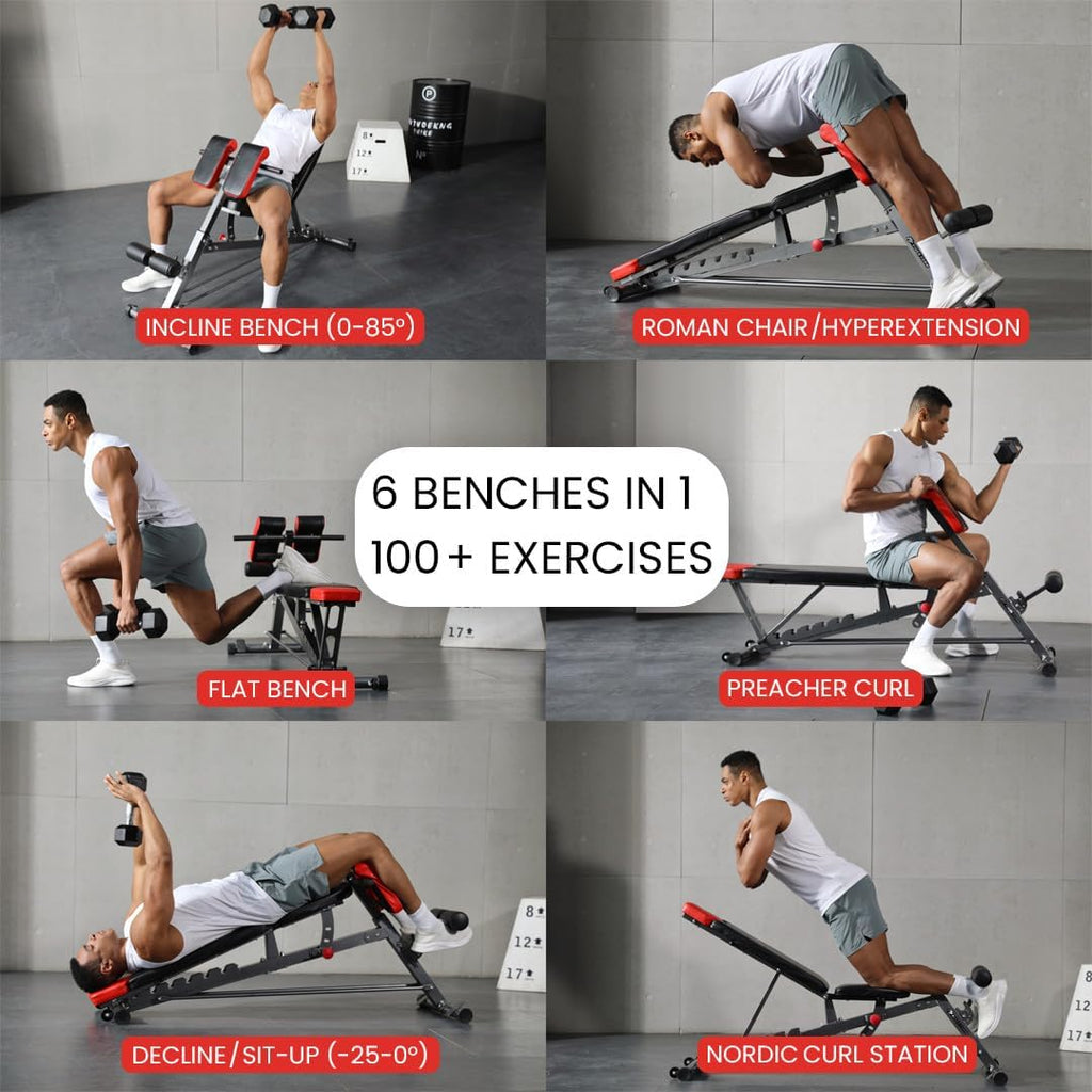 Multi-Purpose FID Adjustable Workout Bench