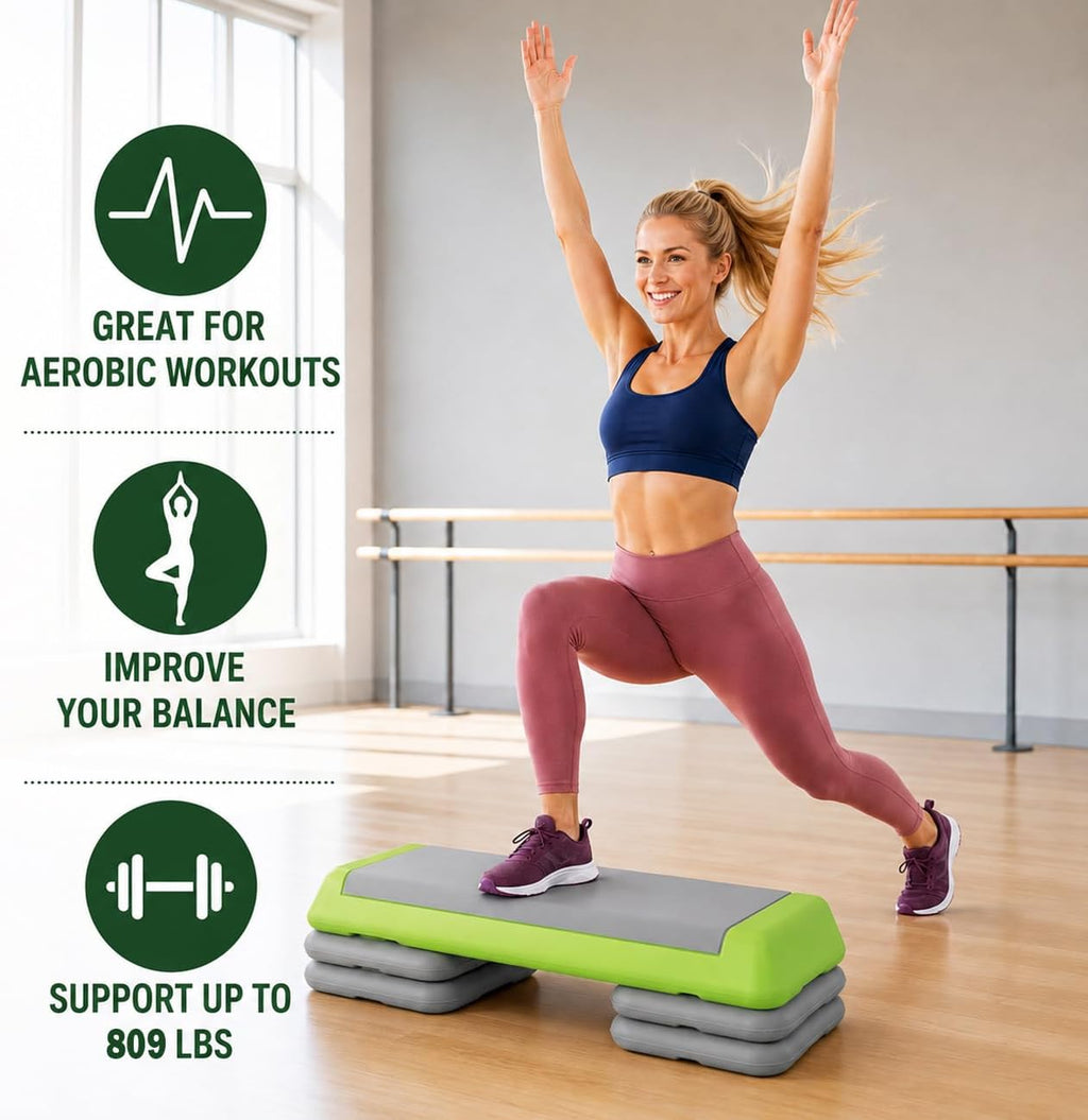 Adjustable Non Slip Fitness Aerobic Step