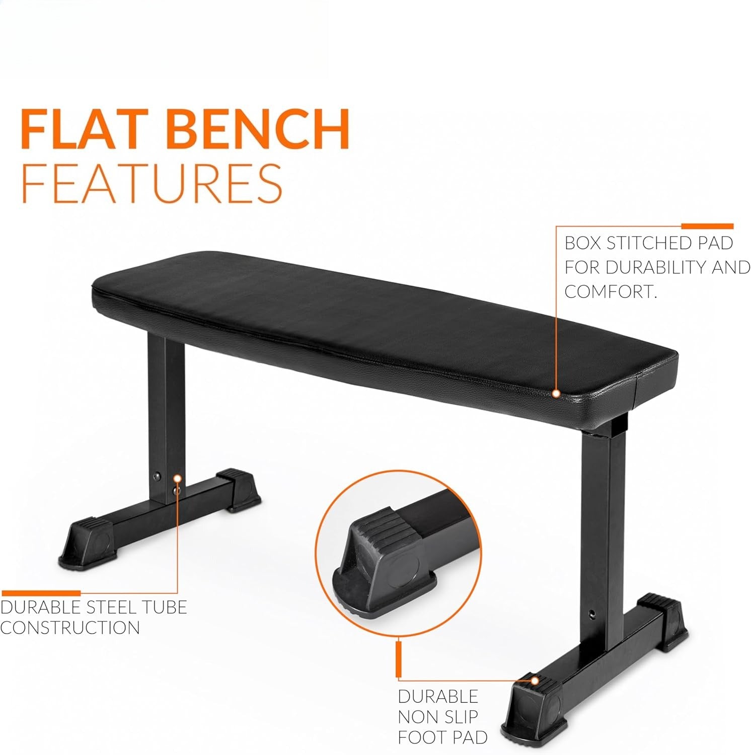 Flat Color Series Solid Weight Bench