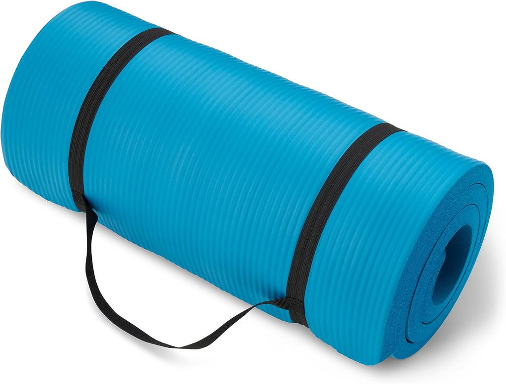 Thick Portable Workout Yoga Mat With Strap