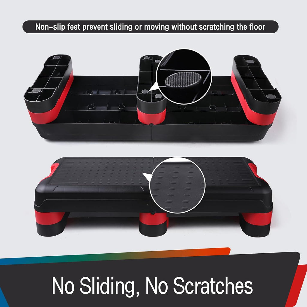 Foldable 3-Level Adjustable Aerobic Step