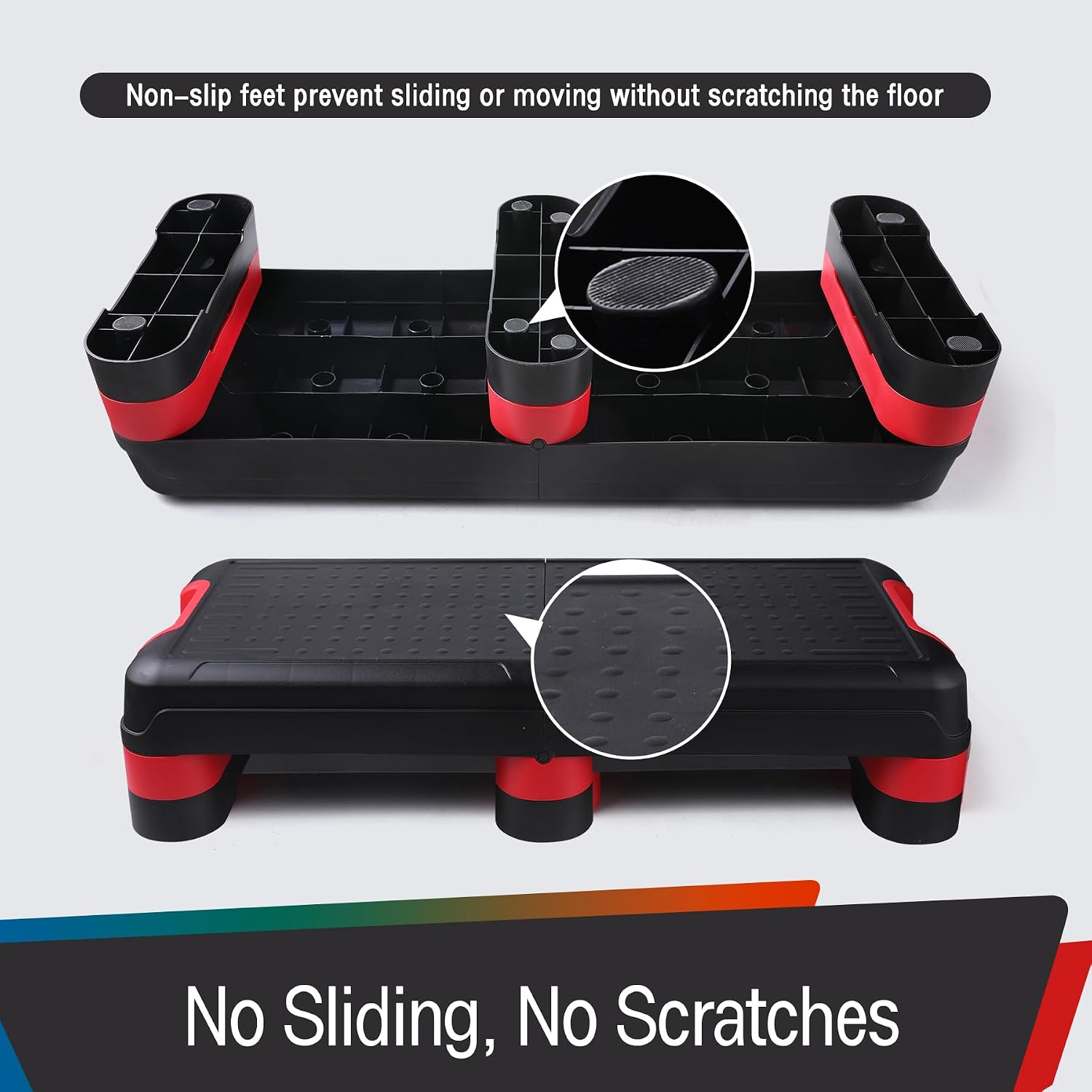 Foldable 3-Level Adjustable Aerobic Step