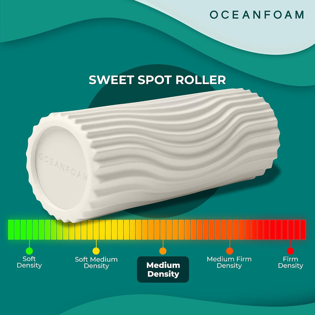 Wave Textured Medium Density Travel Foam Roller