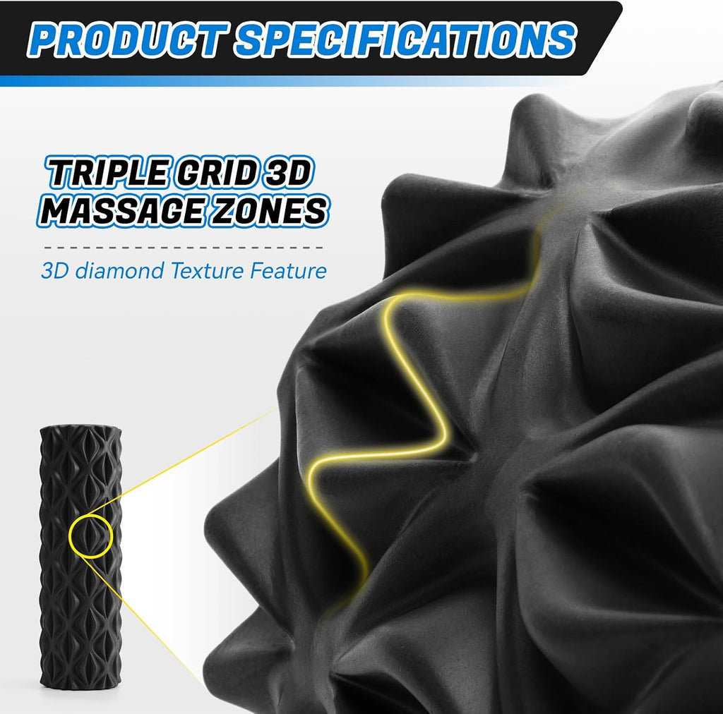 Textured High Density Deep Tissue Foam Roller