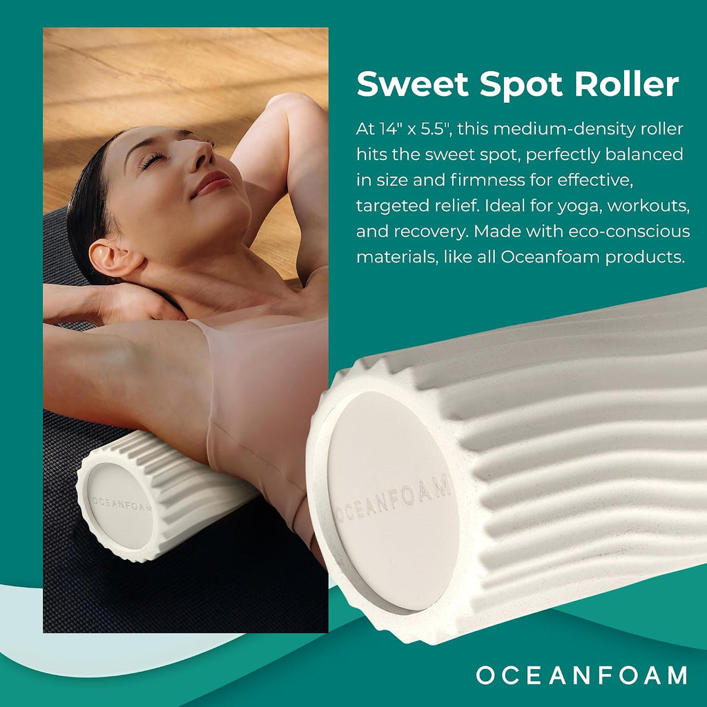Wave Textured Medium Density Travel Foam Roller
