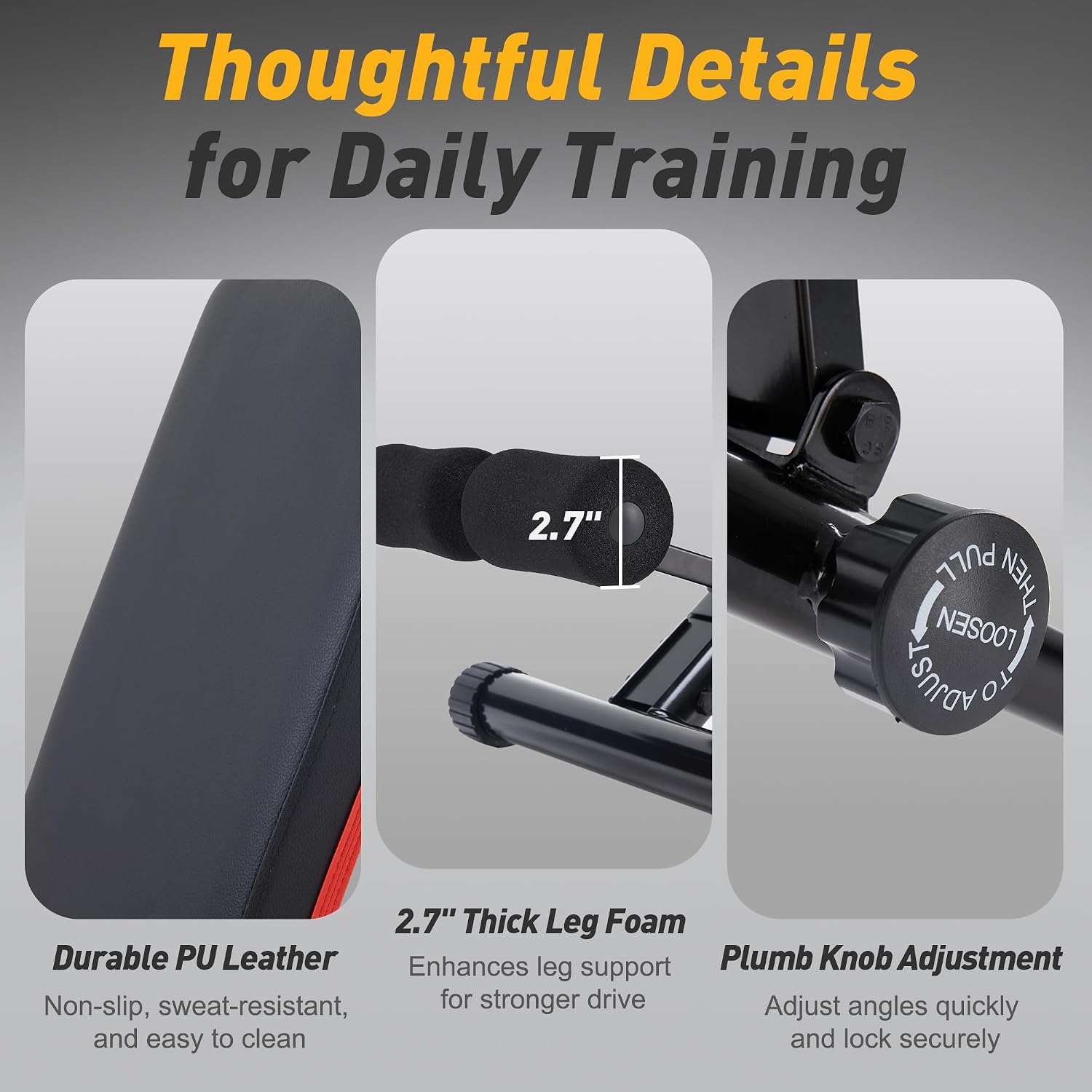 Foldable Heavy Duty Adjustable Weight Bench