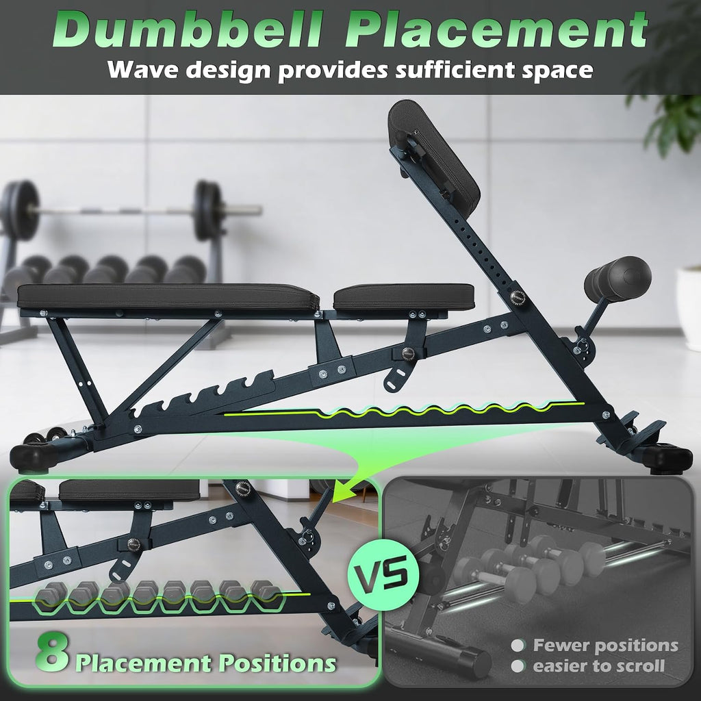 Adjustable FID Bench With Roman Chair