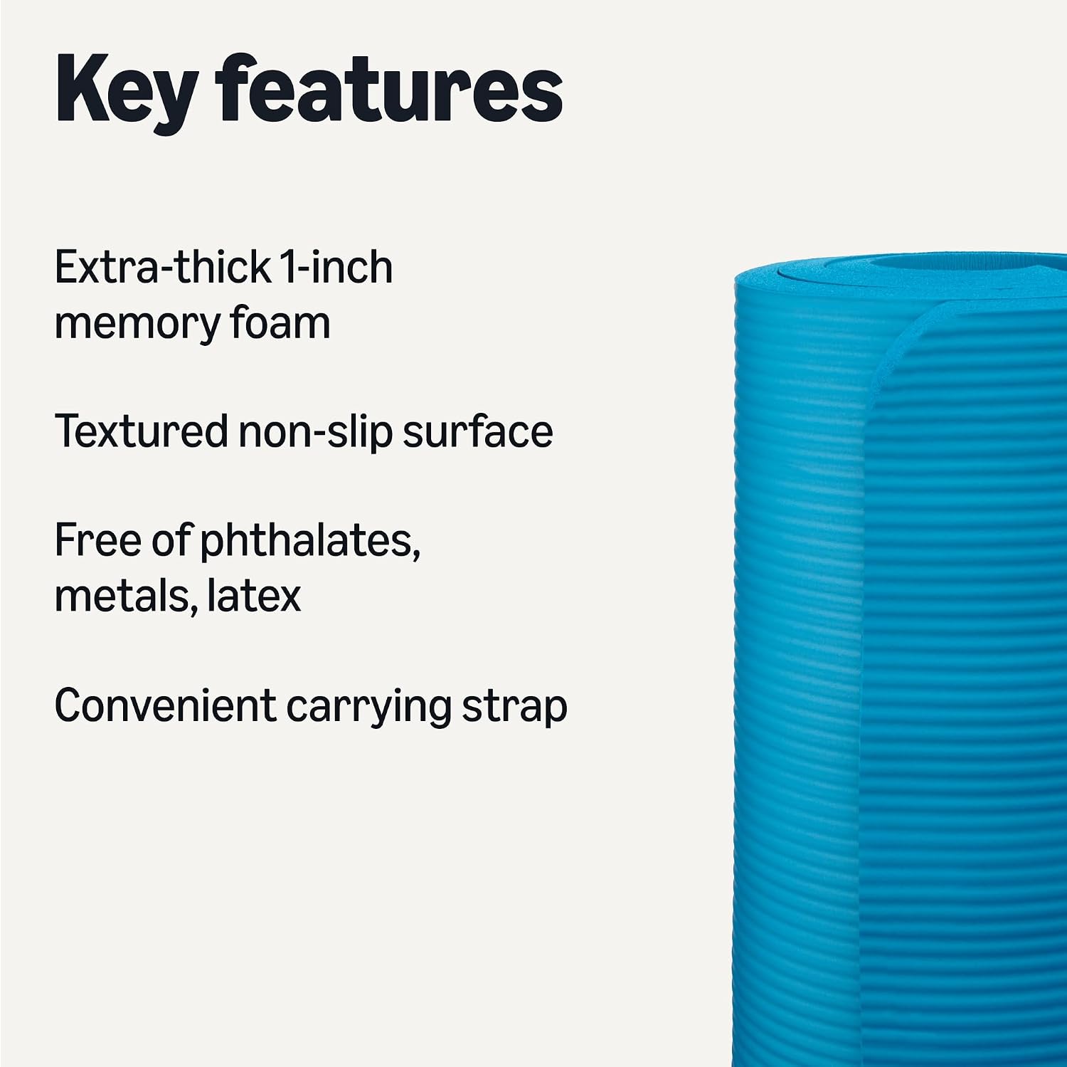 Thick Portable Workout Yoga Mat With Strap