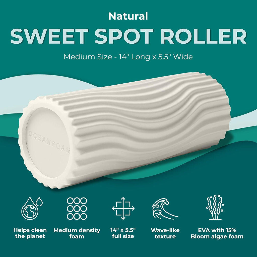 Wave Textured Medium Density Travel Foam Roller