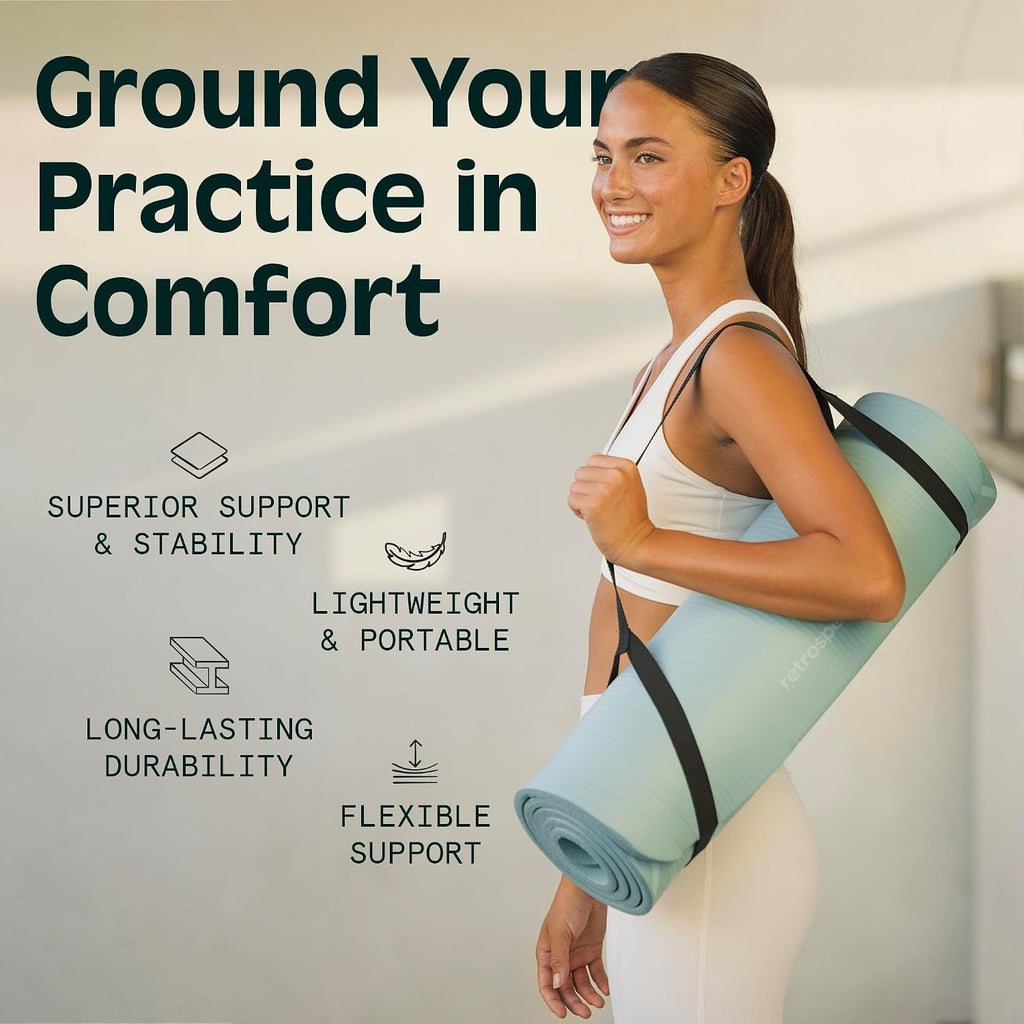 Thick Cushioned Non Slip Fitness Yoga Mat