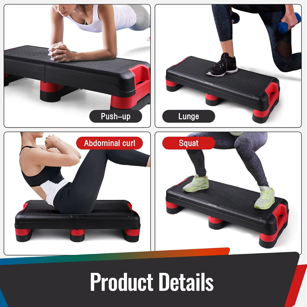 Foldable 3-Level Adjustable Aerobic Step
