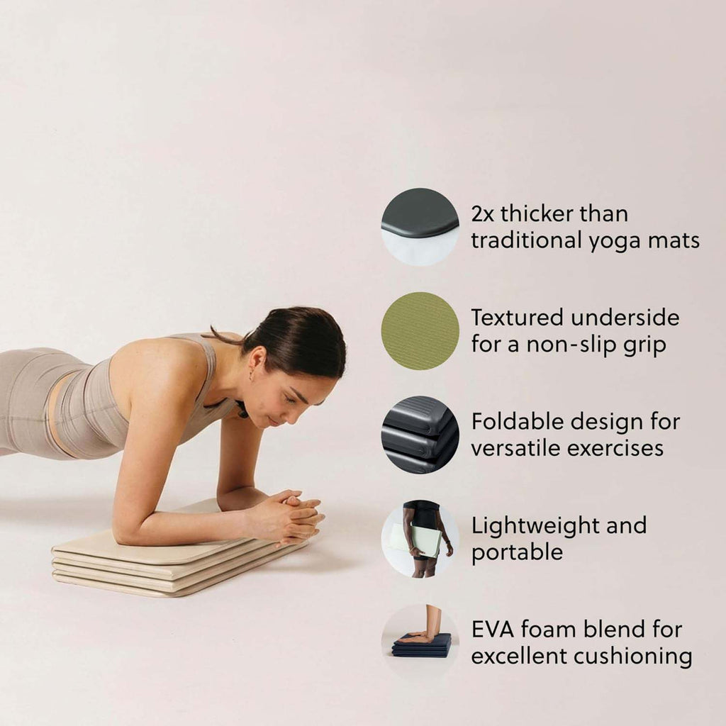 Foldable Portable Non Slip Exercise Yoga Mat