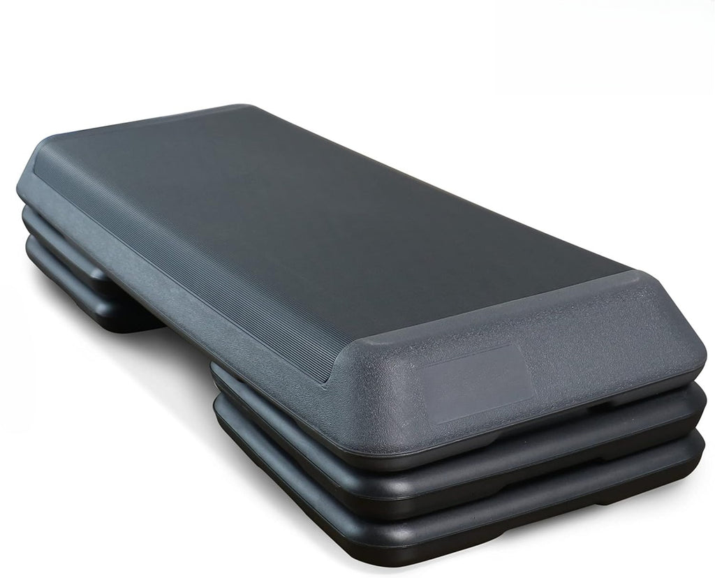 Adjustable Grey Fitness Aerobic Step Platform