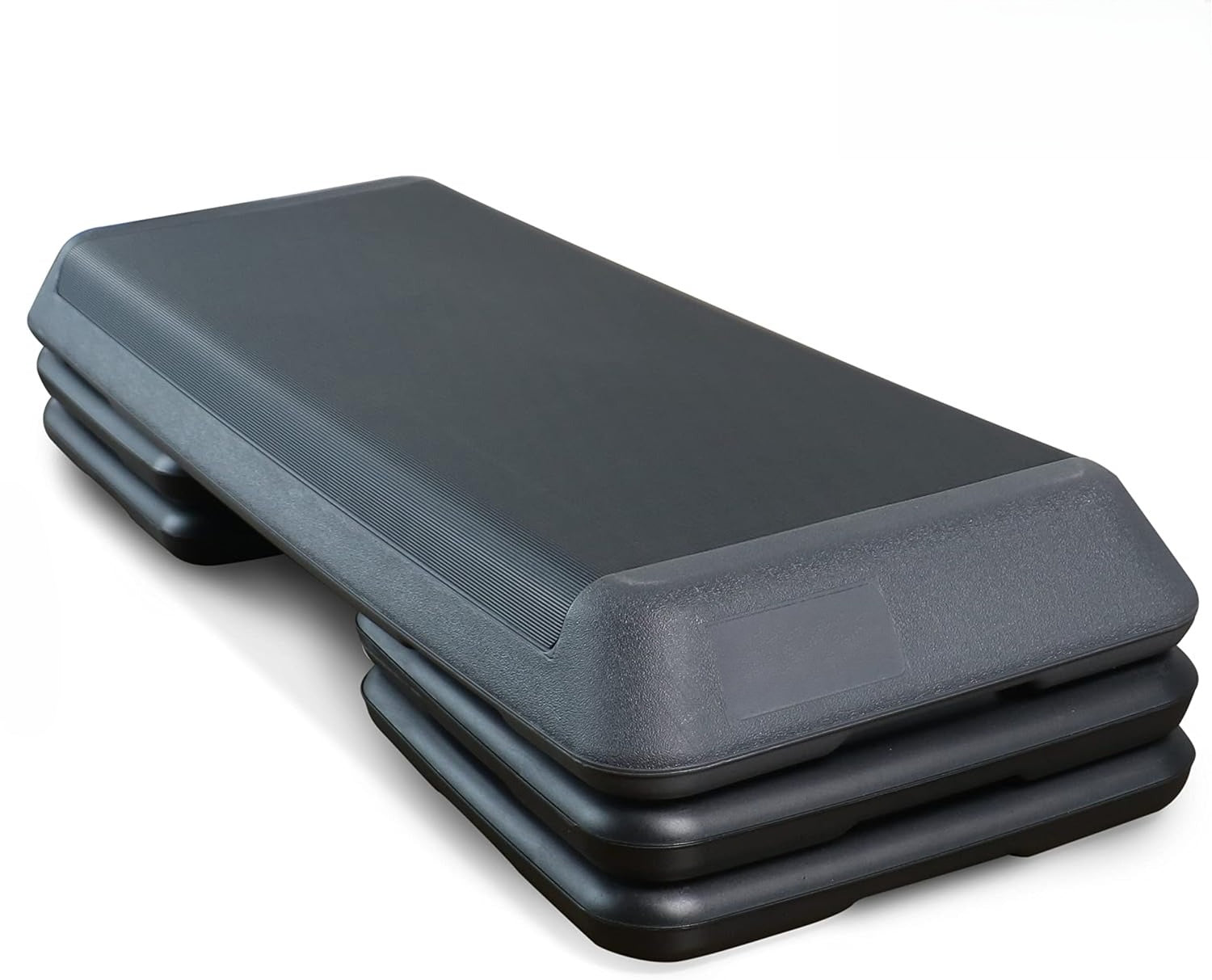 Adjustable Grey Fitness Aerobic Step Platform
