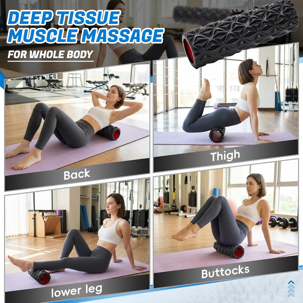 Textured High Density Deep Tissue Foam Roller