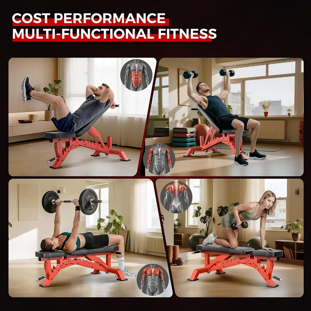 Heavy Duty Adjustable Home Workout Bench