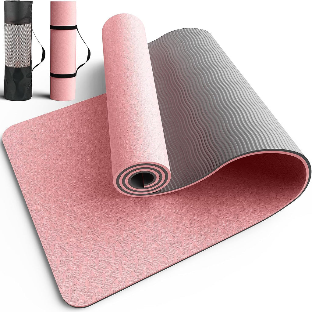 Dual Sided Portable TPE Non Slip Yoga Mat