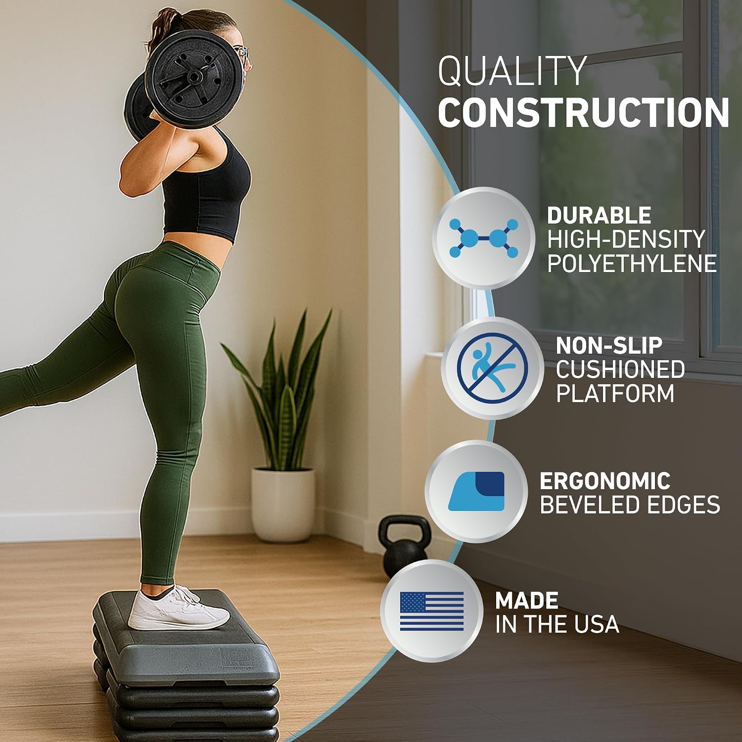Club Size Step Platform With Stackable Risers