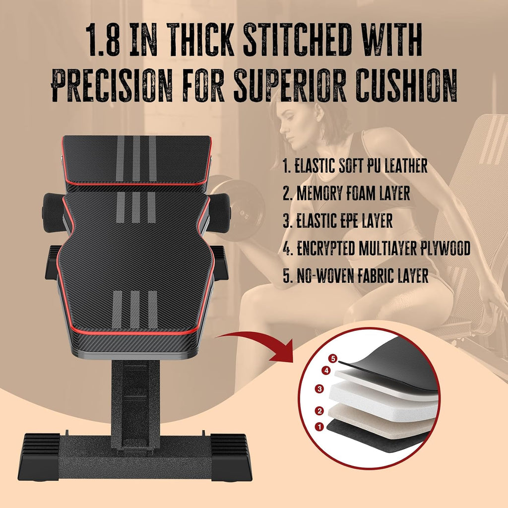 Foldable Adjustable Home Gym Weight Bench