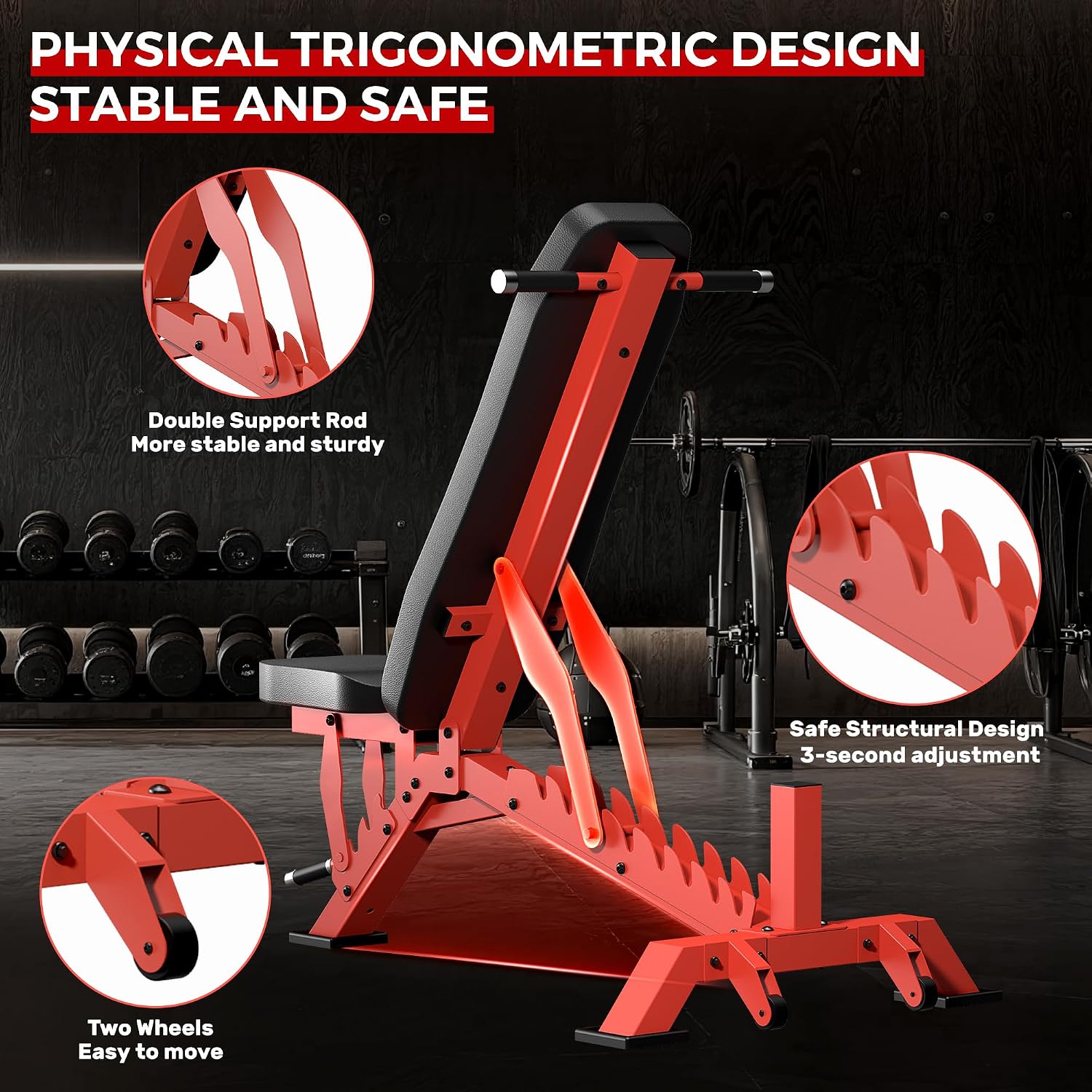 Heavy Duty Adjustable Home Workout Bench