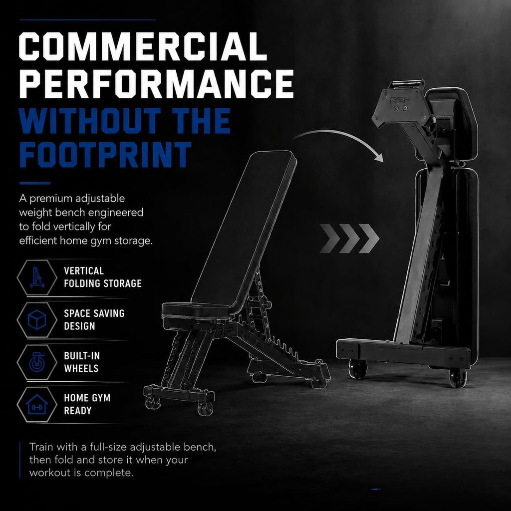 Foldable FID Heavy Duty Fitness Bench