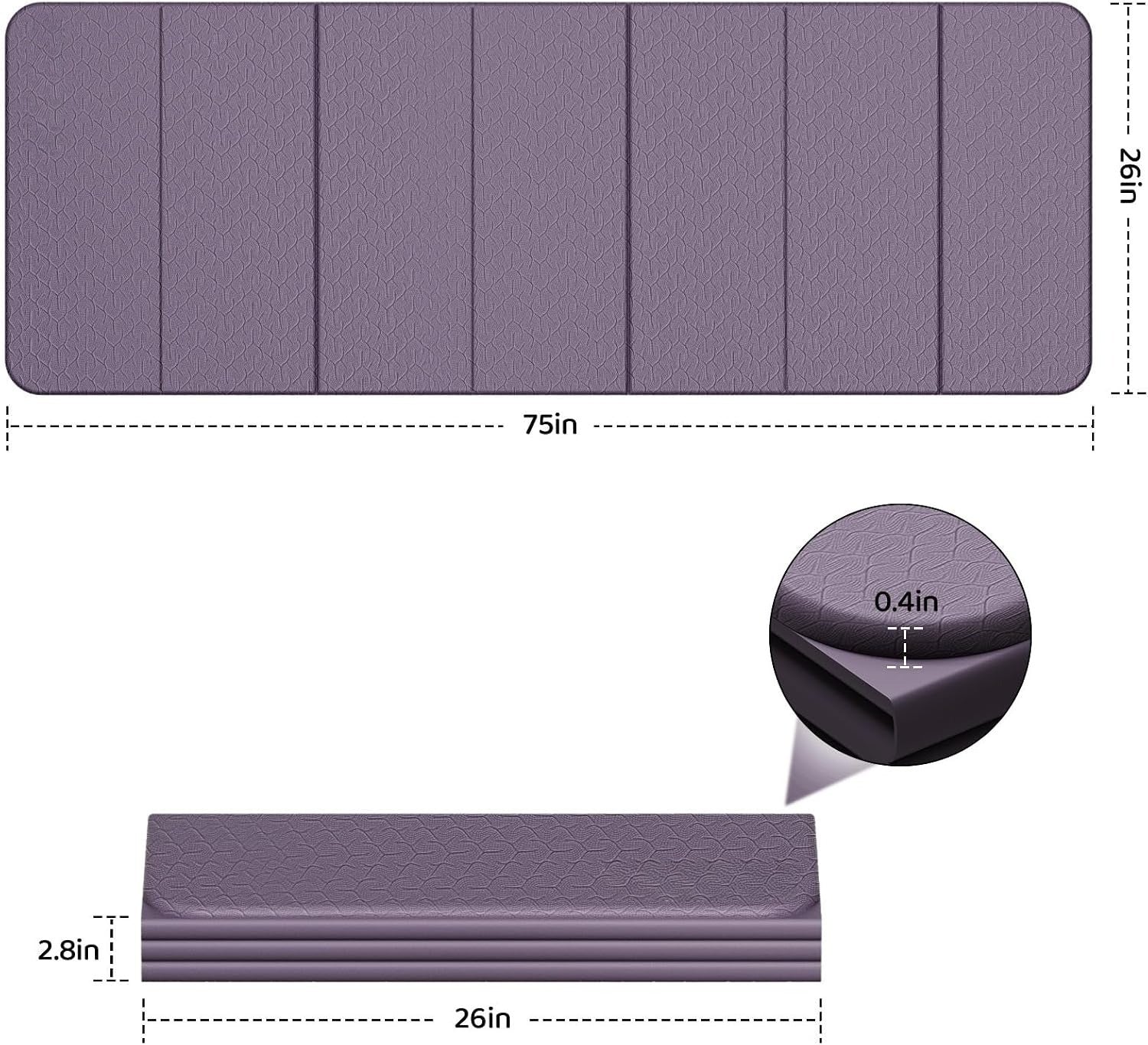 Thick Foldable Portable Cushioned Yoga Mat