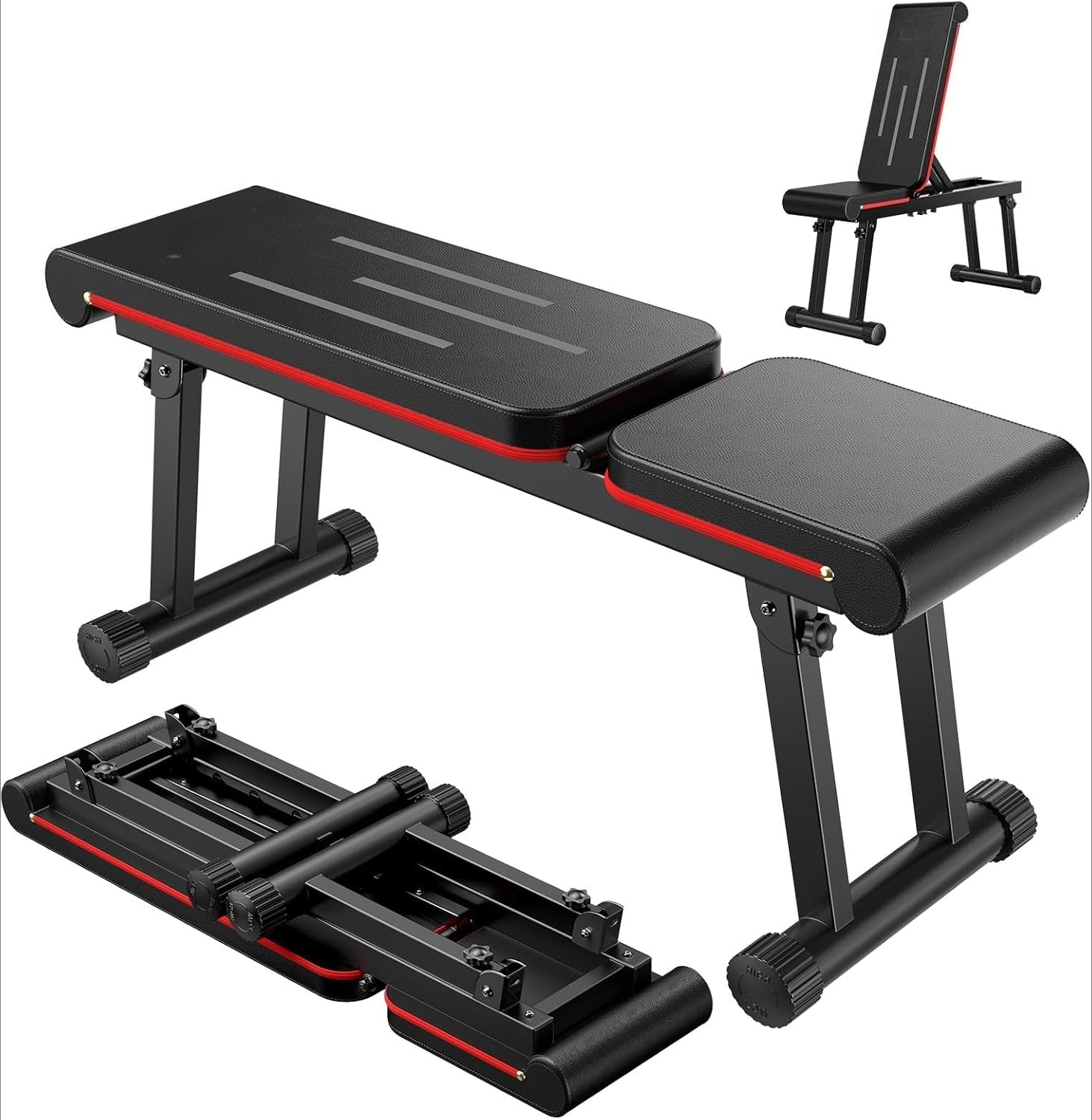 Foldable Adjustable Heavy Workout Weight Bench