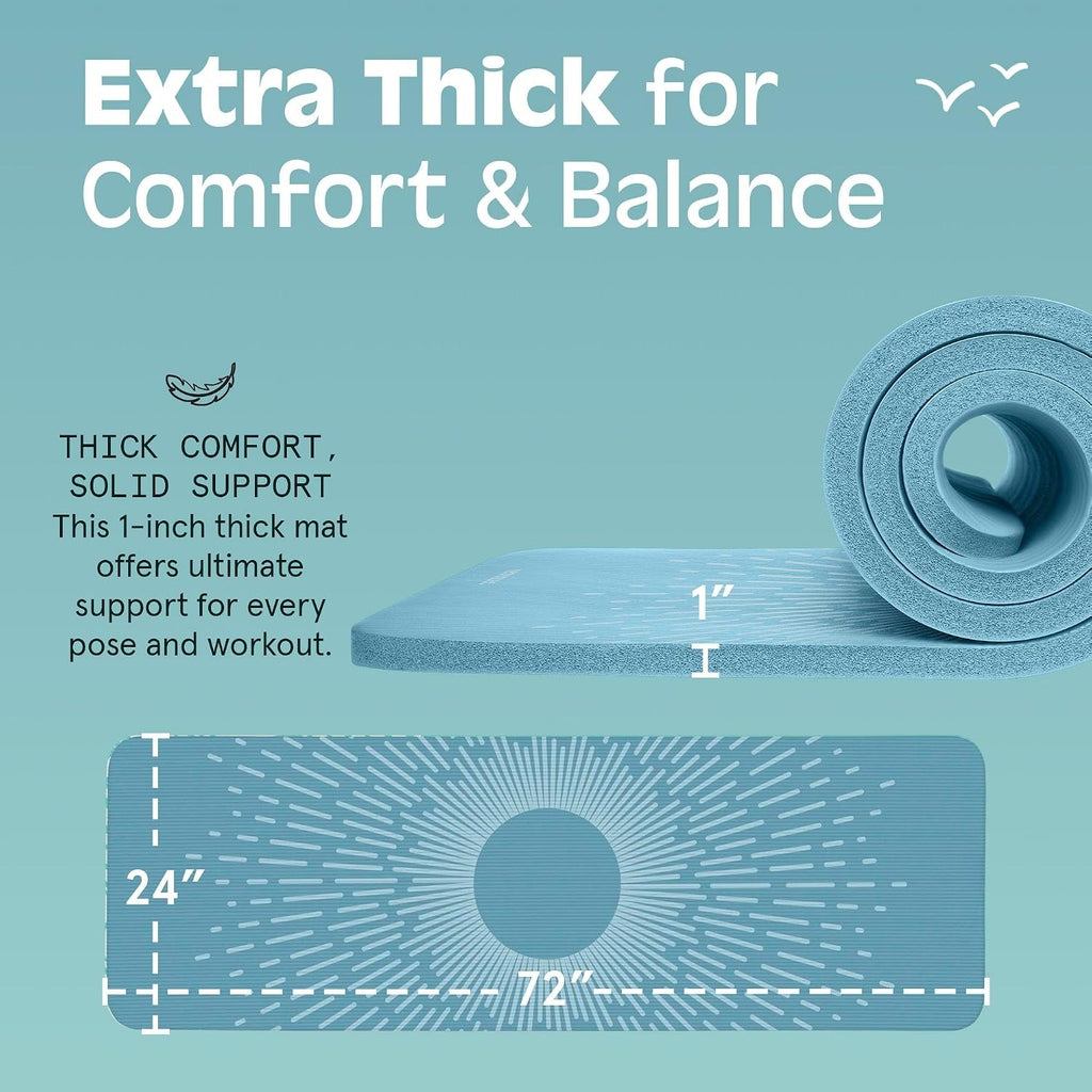 Thick Cushioned Non Slip Fitness Yoga Mat